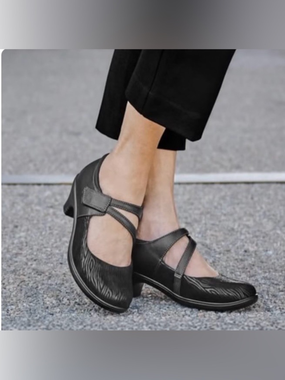 Orthofeet Bioheels black Maryjane (Ella) low heels .. size 8.5 B-medium - Picture 15 of 15